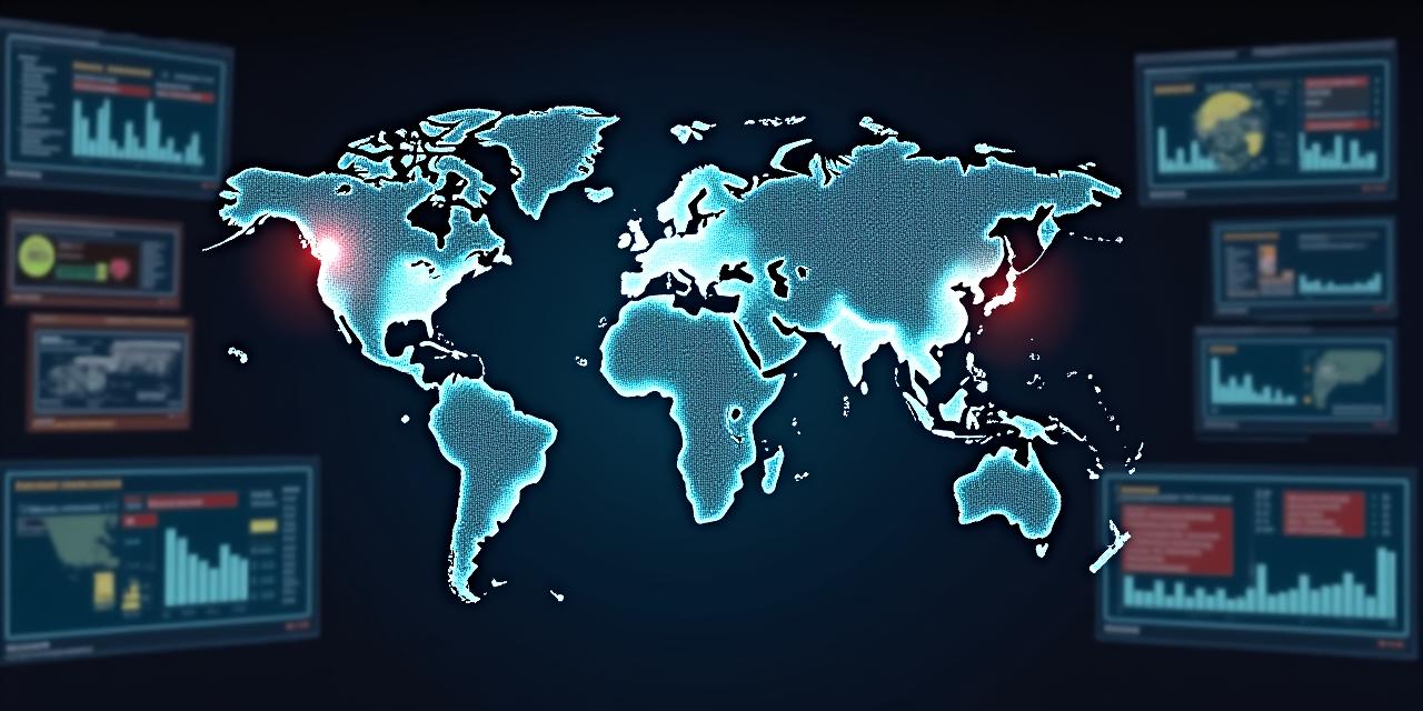 A mock-up of the Fortraes Pro global threat intelligence dashboard showing a world map with attack vectors.